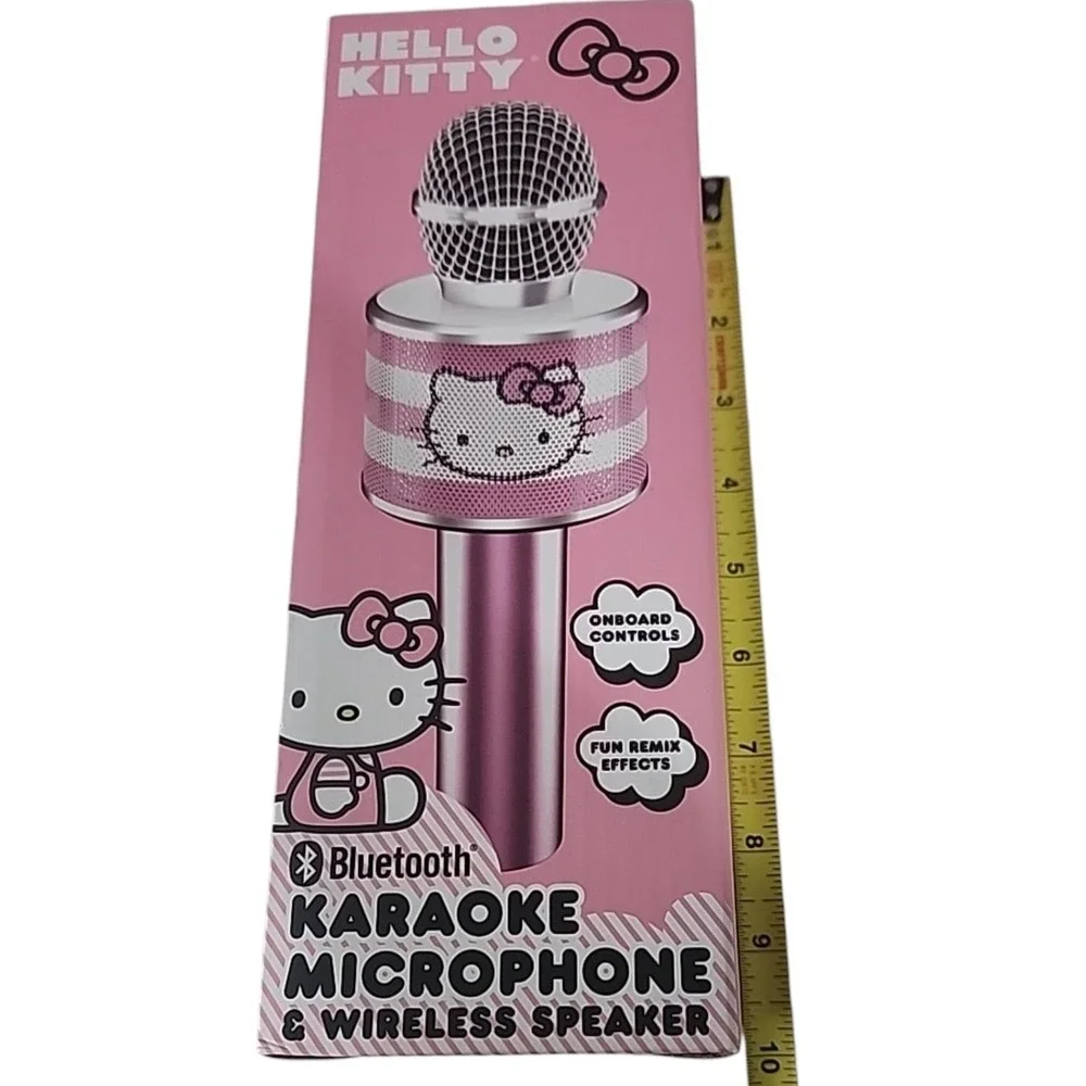 Hello Kitty Bluetooth‎ Karaoke Microphone Wireless Speaker Pink Rechargeable
